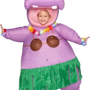 Spooktacular Creations Hippo Inflatable Costume for Kids, Funny Air Blow Up Cost